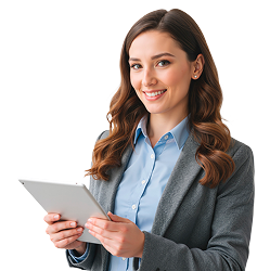 Mujer con tablet
